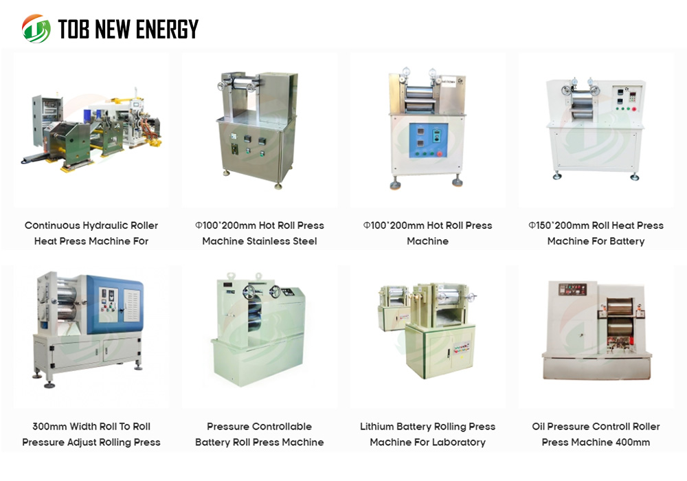 battery electrode rolling press machine