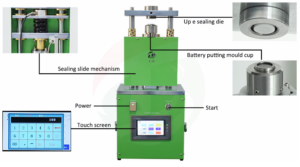 Coin Cell Cripming machine