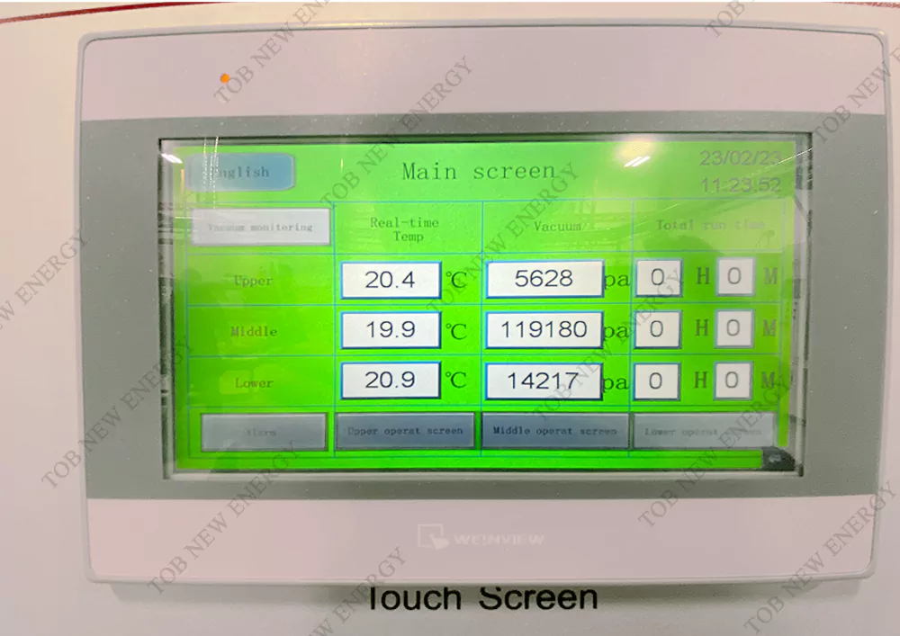 High Vacuum Oven Screen