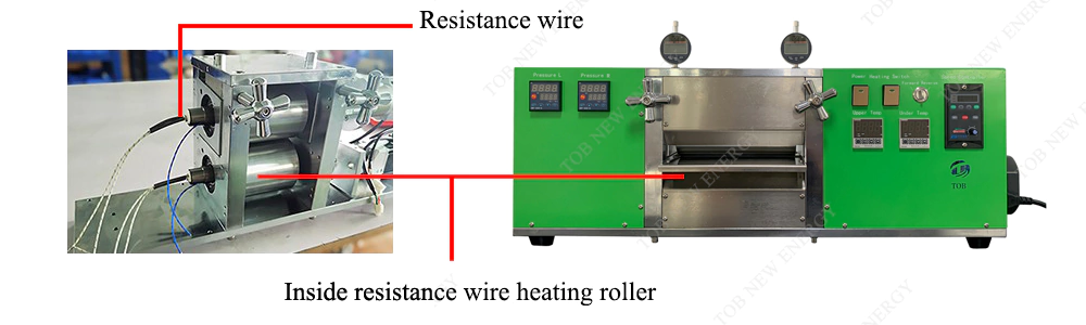 Inside resistance wire heating roller 