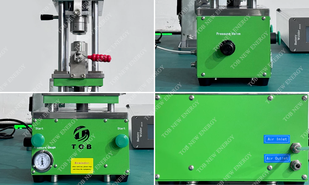 Pneumatic Cylindrical Battery Sealing Machine