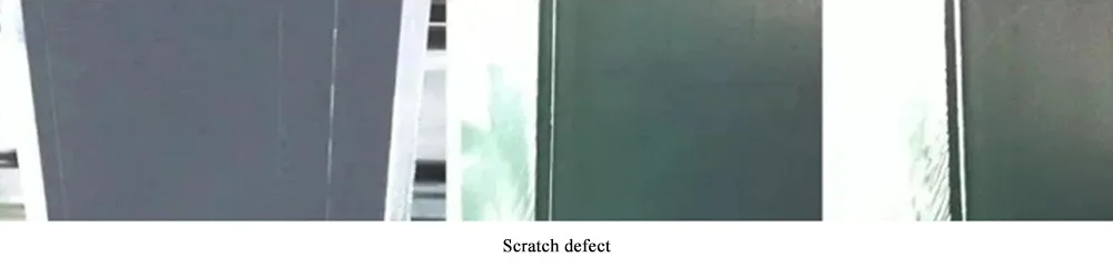 Scratch defect Scratch defect