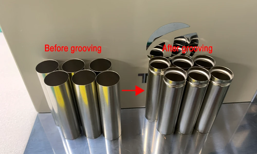 Cylindrical Cell Grooving Machine