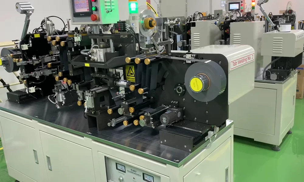 battery tab welding machine for cathode electrode preparation battery tab welding machine for cathode electrode preparation