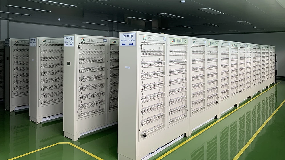 Cylindrical battery formation machine from TOB NEW ENERGY