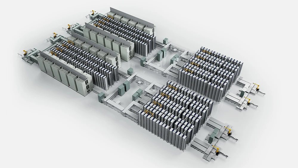 Battery formation system and grading line