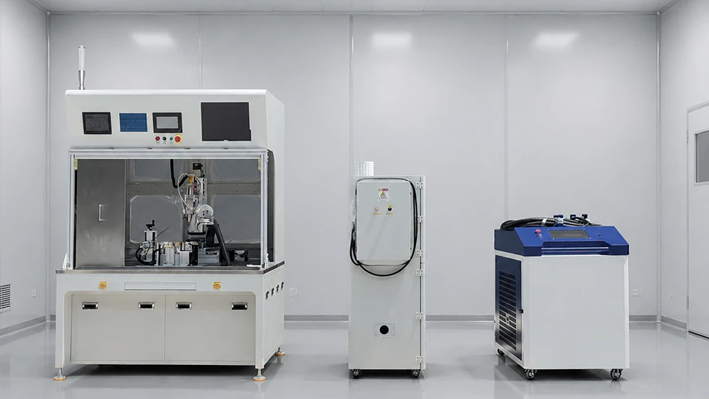 Prismatic cell laser welding machine
