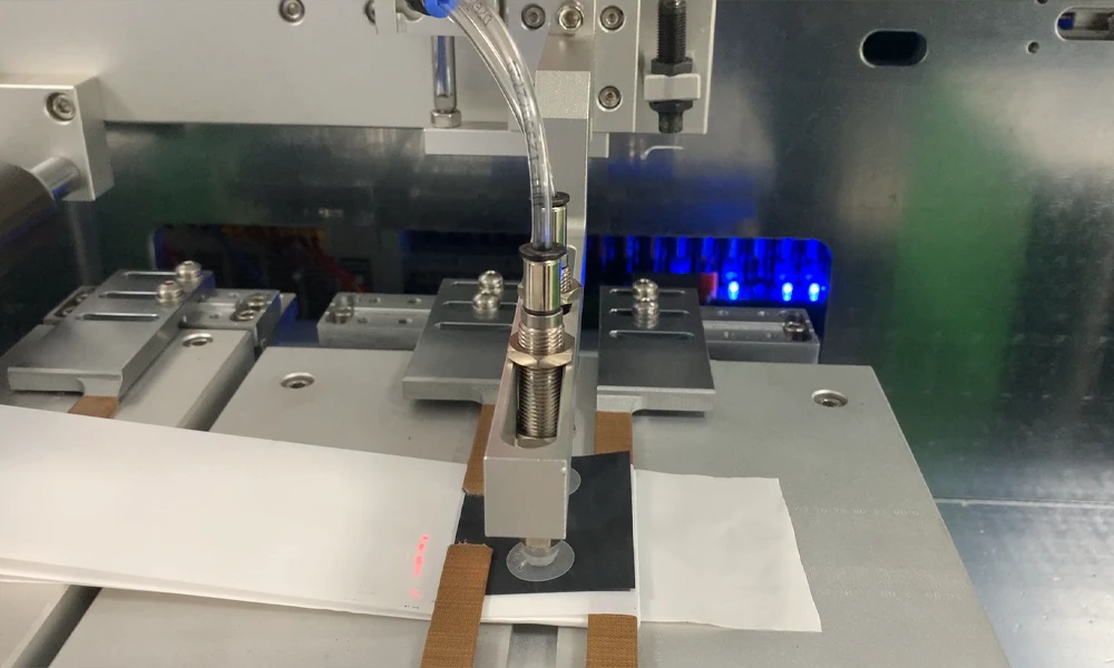 battery electrode sheet stacking