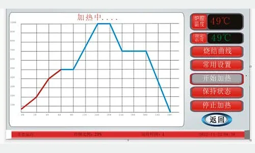 Chinese and English switchable graphical interface of the TOB-1200-LTS-FB control system
