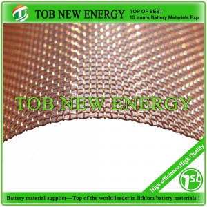 Copper Mesh Foil For Lithium Battery Anode Substrate width 300mm