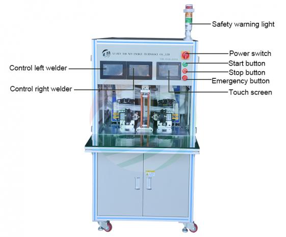 Automatic Double-side Cylindrical Batteries Pack Spot Welding Machine