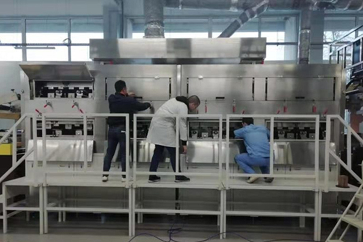 Installation and commissioning of lithium battery pilot line project